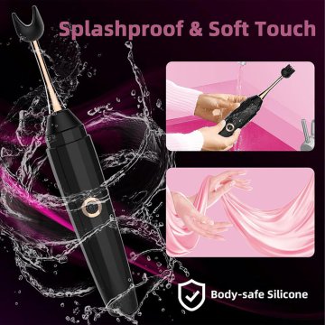 USB rechargeable g-spot vibrator replaceable silicone head nipple clitoris vibrator female masturbation sex toys